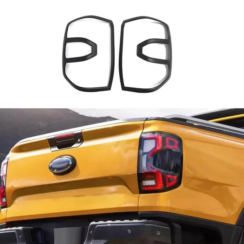 Embellecedor de faros delanteros y traseros en negro mate para Ford Ranger Wildtrak Raptor Everest (2022+)
