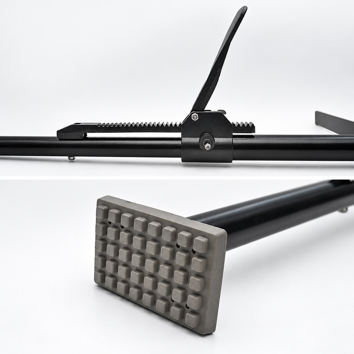 Adjustable Ratcheting Cargo Bar with Divider