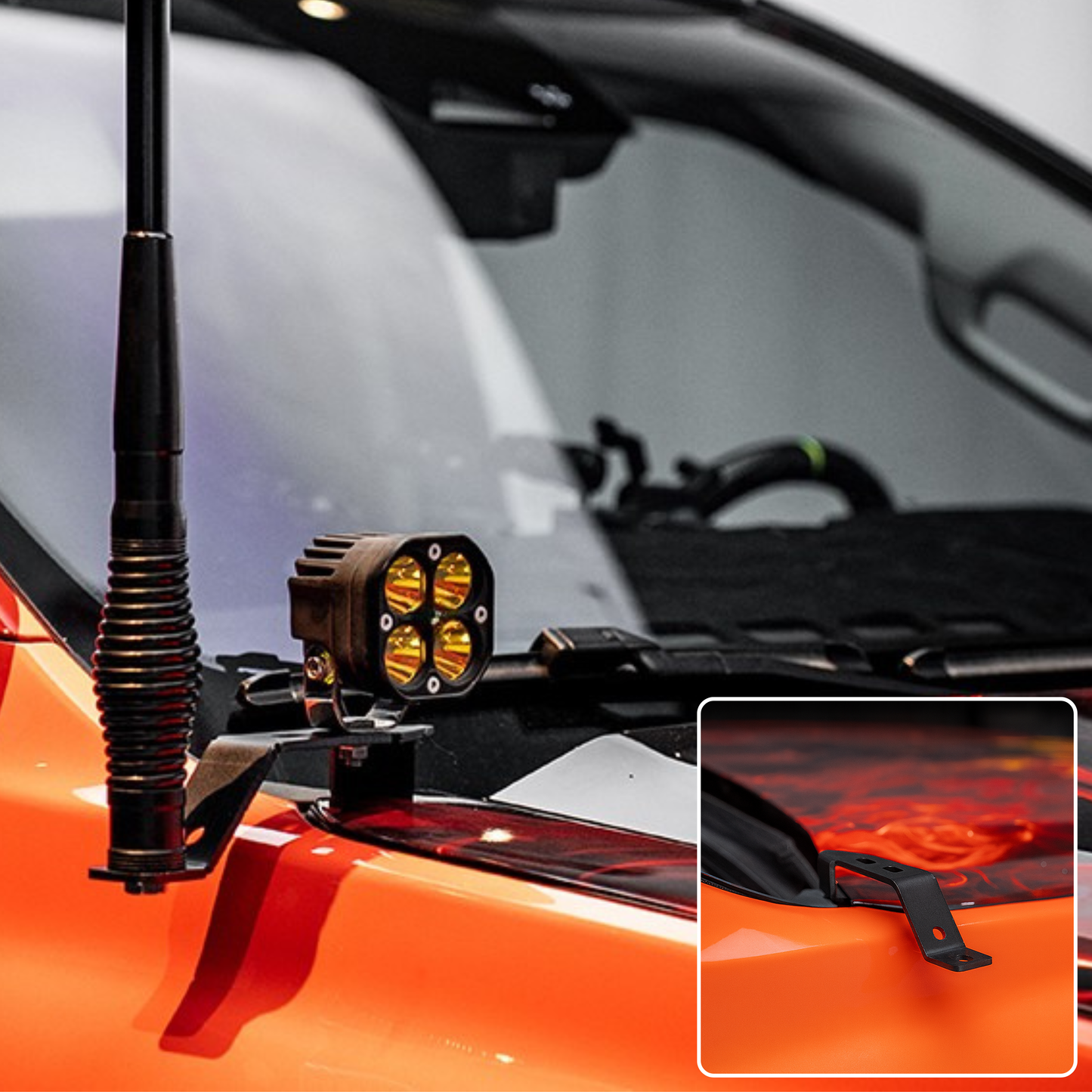 Double Light Hood + A-Pillar Mounting Brackets  – fits Ford Next Generation T9 2022+