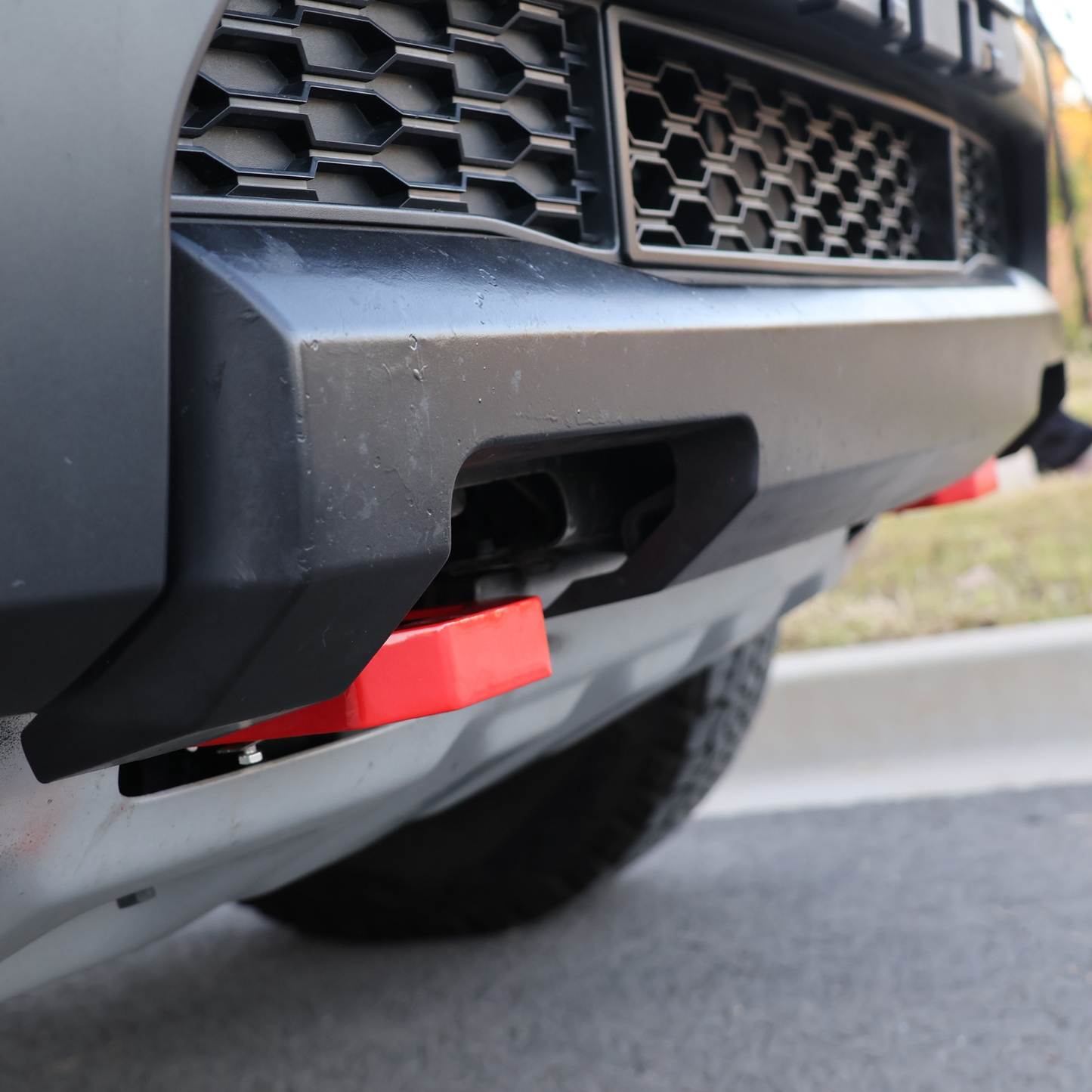 Heavy Duty Front Recovery Point Covers (Red Metal Clip-On) | Fits Next Gen Ranger 2023–2025