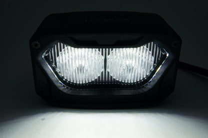 Luces LED para zanjas de dos colores con diseño de panal 2 en 1 (1 par)