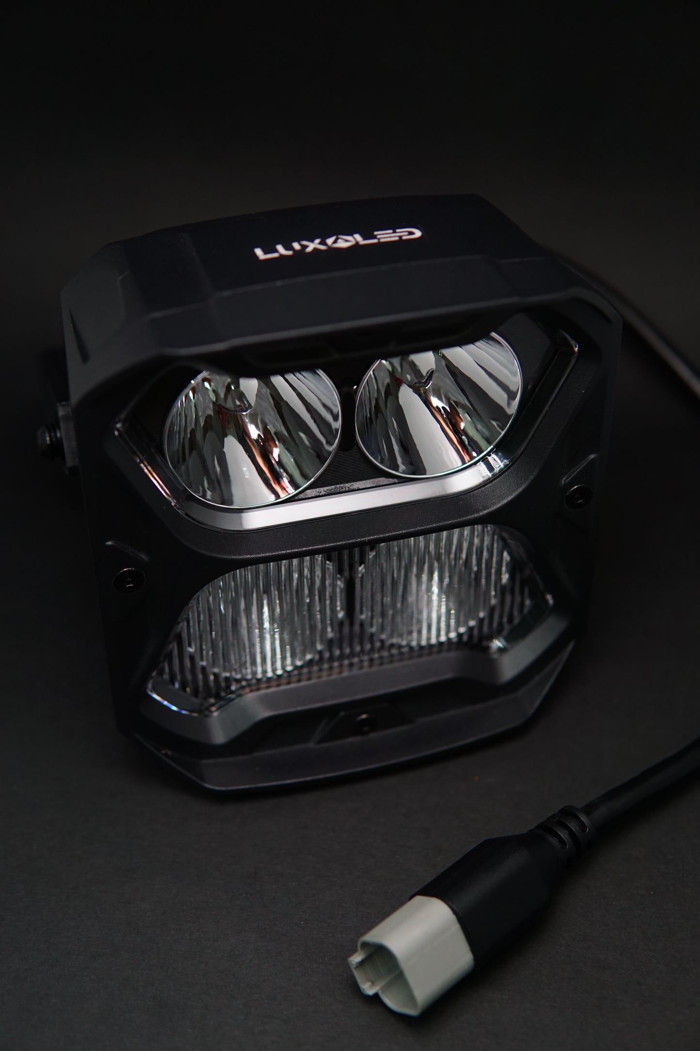 Luces LED para zanjas de dos colores con diseño de panal 2 en 1 (1 par)