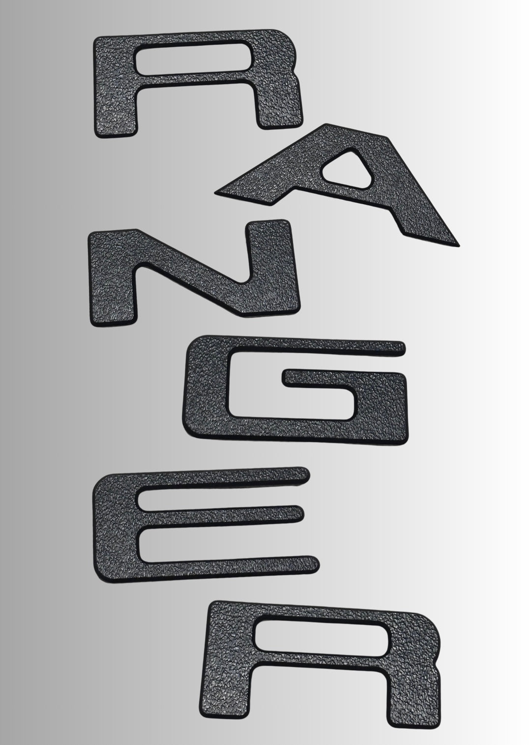 INSIGNIAS PERSONALIZADAS EN 3D PARA PORTON TRASERO "RANGER" - FORD NEXT GEN T9
