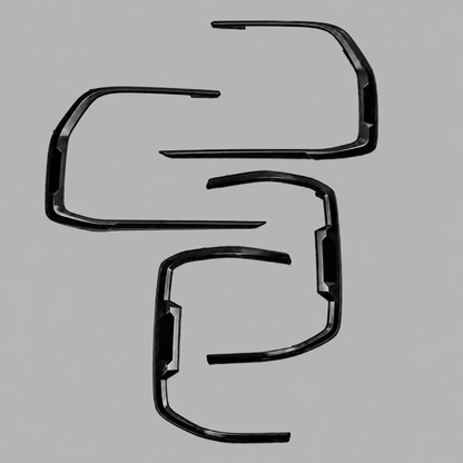 Gloss Black Headlight & Tail Light Sleek Thin Trim fits Ford Gen T9