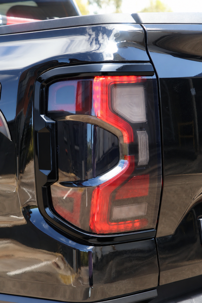 Gloss Black Headlight & Tail Light Sleek Thin Trim fits Ford Gen T9