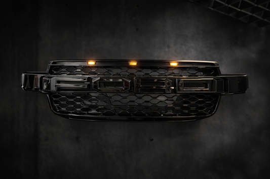 Ford Next Gen Ranger /Everest- “Raptor Style Grille with Amber LED - GLOSS”