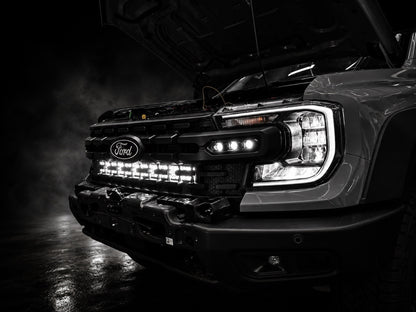 LuxLED™ BlackVeil 32”  Behind-Grille Double-Row LED Light Bar Kit suitable for Ford Ranger Super Duty