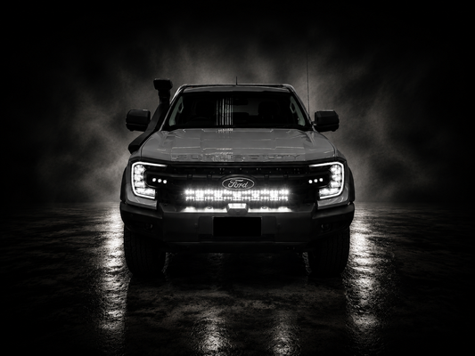 BlackVeil 32”  Behind-Grille Double-Row LED Light Bar Kit suitable for Ranger Super Duty