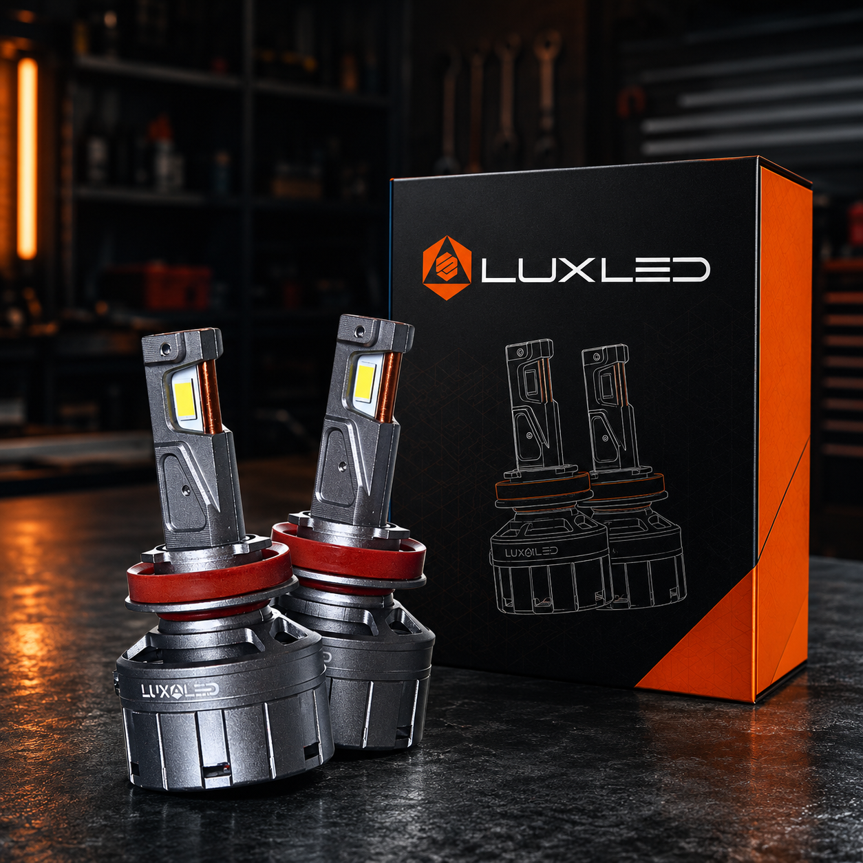 Lux-KT1 Novus 6000K Headlight Upgrade (H11 H8 H9)