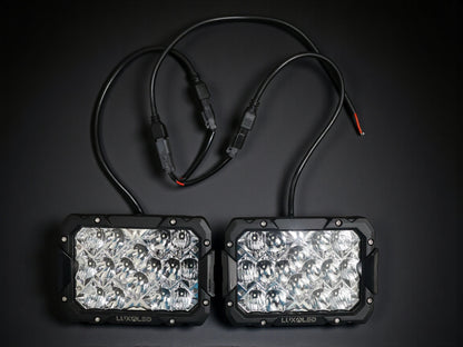 LuxLED™ BlackVeil 9” Integrated Behind-Grille Driving Pods (Pair) – suits Next-Gen Ranger Raptor