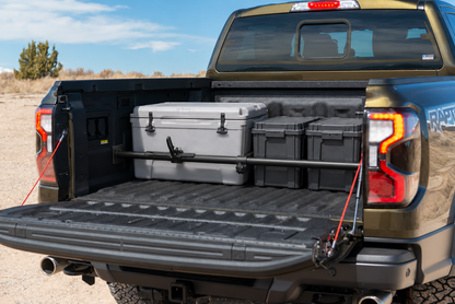 Adjustable Ratcheting Cargo Bar with Divider