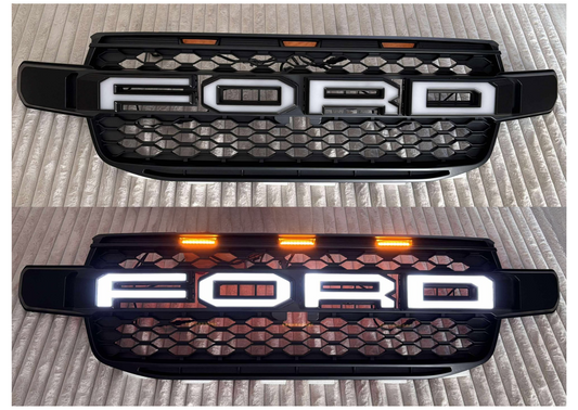 Ford Next Gen Ranger, Wildtrak, Everest and Tremor LED Front Grille Upgrade 2022+