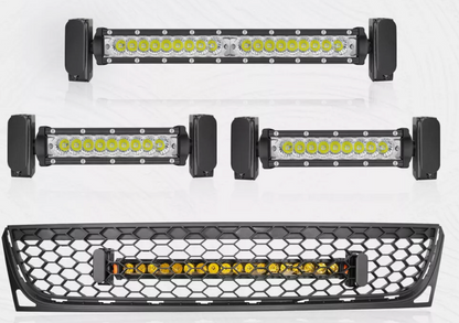 Hidden Behind Grille LED Light Bar Mount Bracket – Fits 6" to 30" Single/Dual Row
