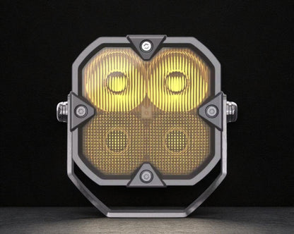 Luces LED para zanjas de dos colores con diseño de panal 2 en 1 (1 par)