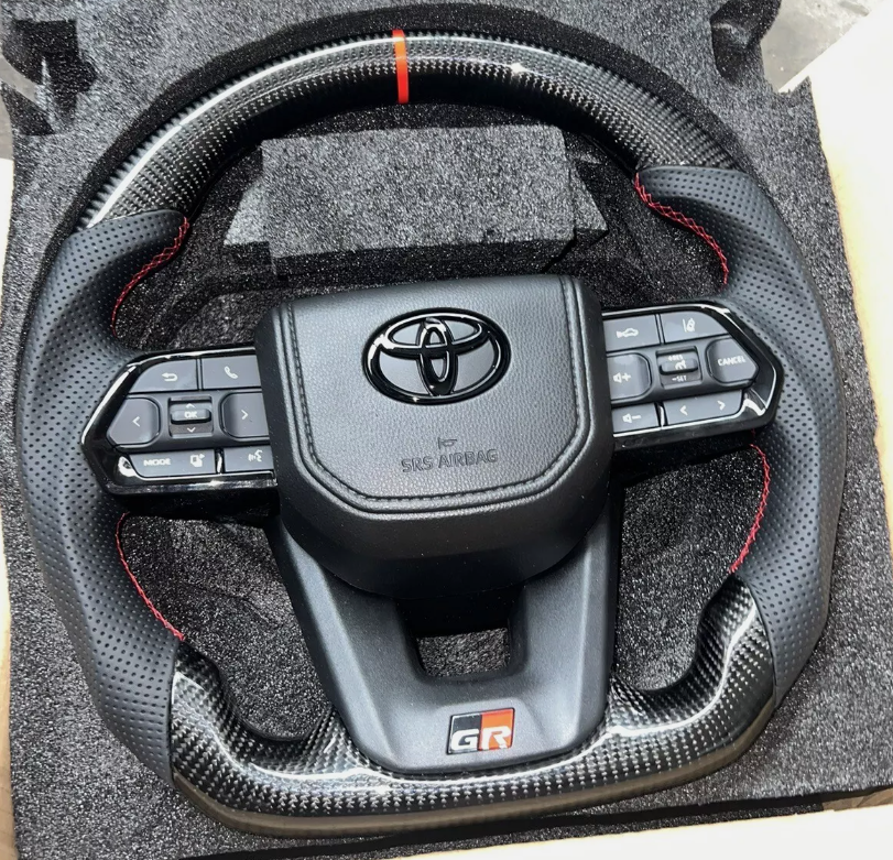 Toyota GR Carbon Fiber Steering Wheel (Landcruiser, Prado, Hilux)