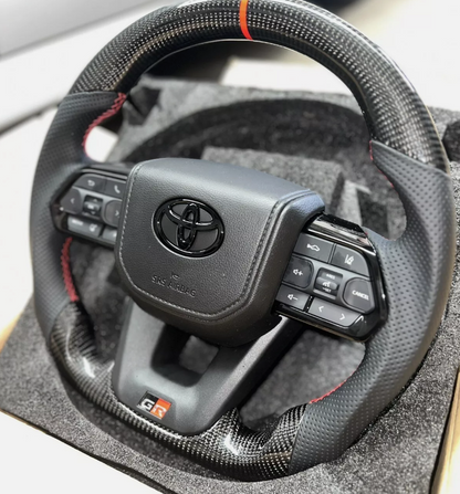 Toyota GR Carbon Fiber Steering Wheel (Landcruiser, Prado, Hilux)
