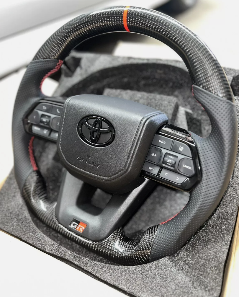Toyota GR Carbon Fiber Steering Wheel (Landcruiser, Prado, Hilux)