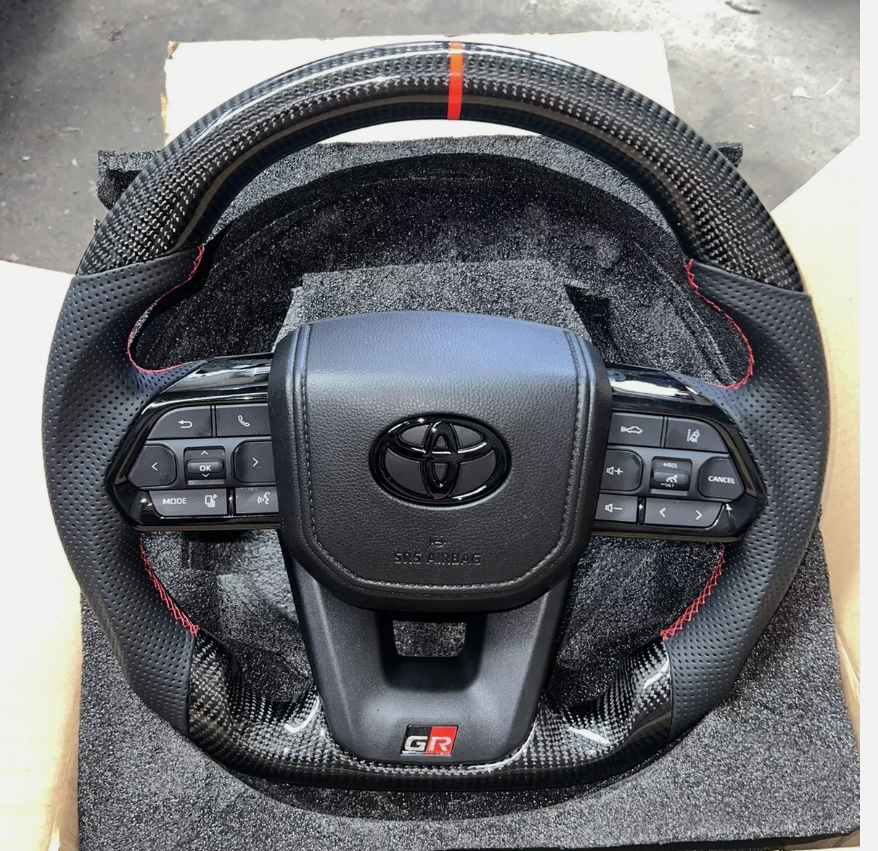 Toyota GR Carbon Fiber Steering Wheel (Landcruiser, Prado, Hilux)