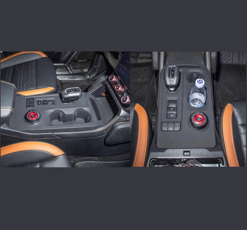 Black Silicone Gear Shift Panel Cover – Ford Next Gen 2022+ (LHD)