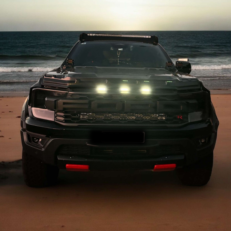 Ford Next-Gen Raptor - Blaze RP24 Smoked White Grille Lights ...