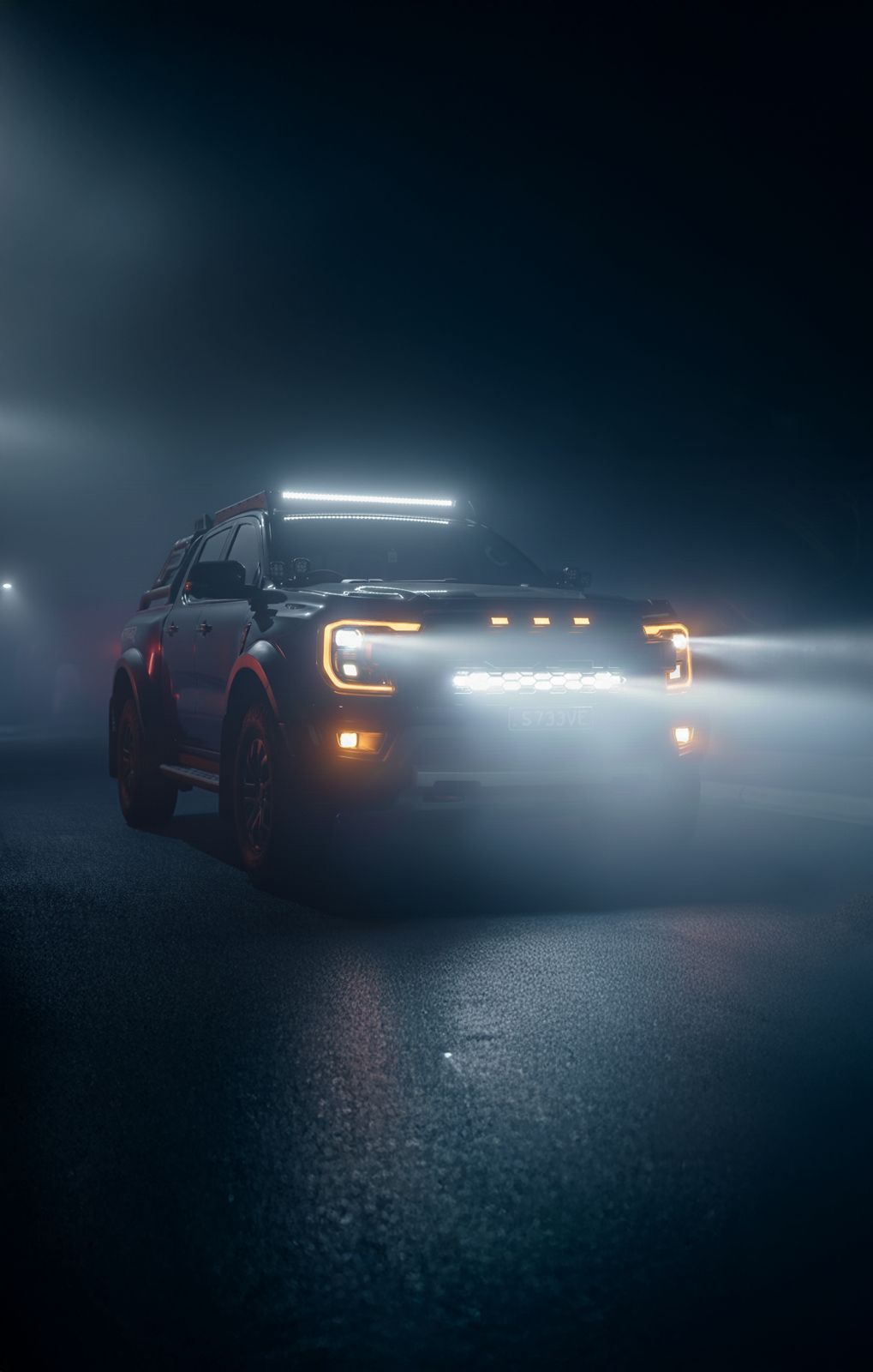 LuxLED™ BlackVeil 32”  Behind-Grille Double-Row LED Light Bar Kit for Next-Gen Ranger Raptor