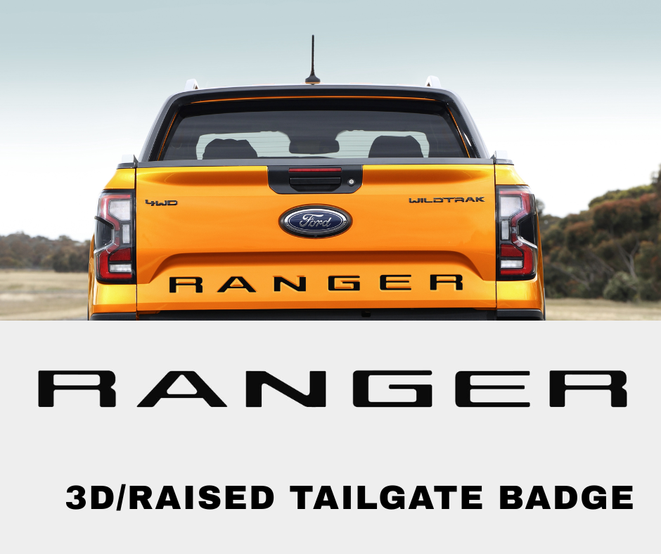 3D "RANGER" TAIL GATE RAISED BADGE - FORD NEXT GEN T9