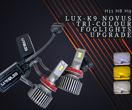 Lux-k9 Novus Tri-Colour Foglight Upgrade (H11 H8 H9)