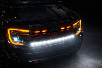 LuxLED™ 40” Curved LED Light Bar (Amber DRL + White High Beam) suits Ranger Raptor 2022+