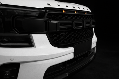 2022+ Ford Ranger/Everest Next-Gen Raptor Style Grille - Edge-Lit Letters + Amber LED
