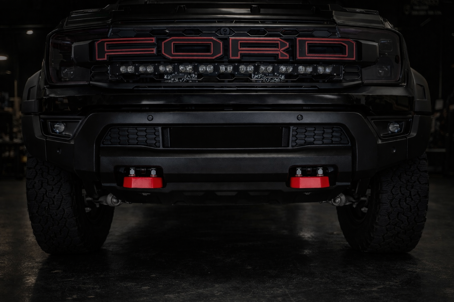 Heavy Duty Front Recovery Point Covers (Red Metal Clip-On) | Fits Next Gen Ranger 2023–2025