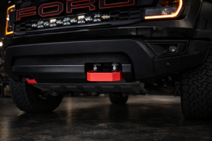 Heavy Duty Front Recovery Point Covers (Red Metal Clip-On) | Fits Next Gen Ranger 2023–2025