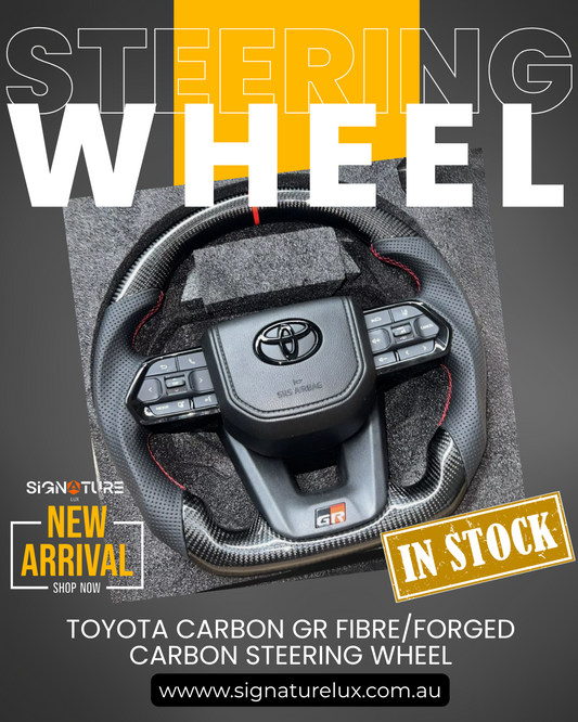 Toyota GR Carbon Fiber Steering Wheel (Landcruiser, Prado, Hilux)