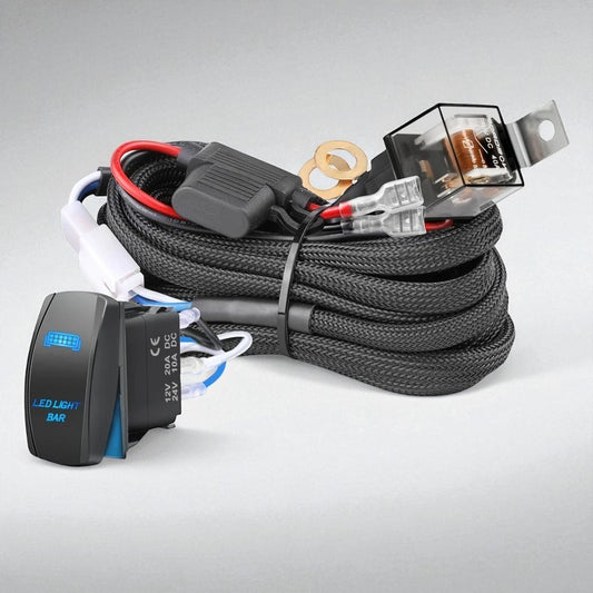 Auxiliary Wiring Harness in Nylon Shell– Single Output